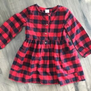Buffalo plaid dress
